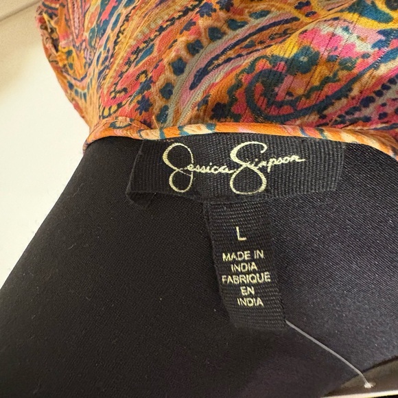 Paisley Print Orange Kimono - Picture 9 of 11